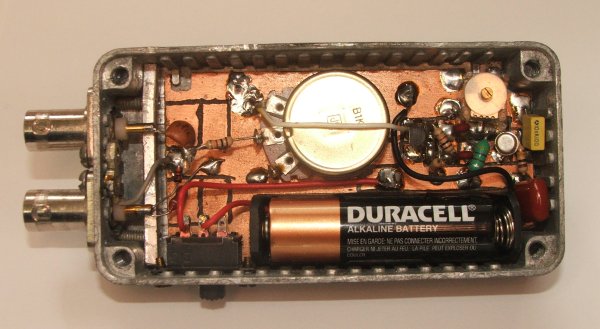 Photo inside mixer box